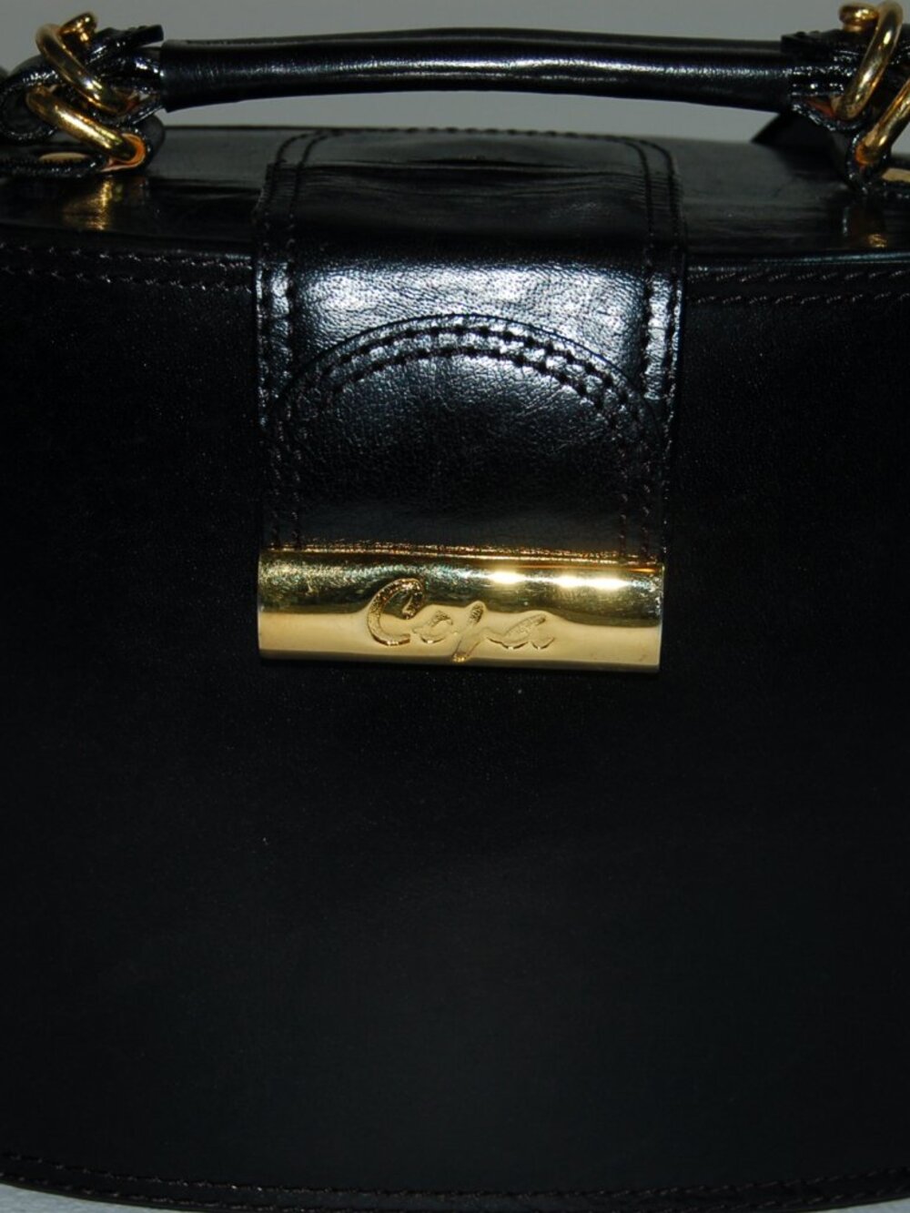 Leather and Brass Copa Bag